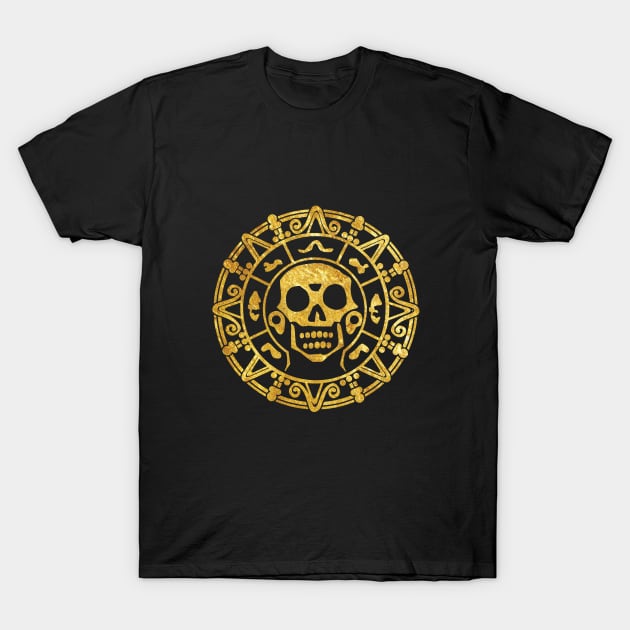 Gold Cortes treasure T-Shirt by RataGorrata